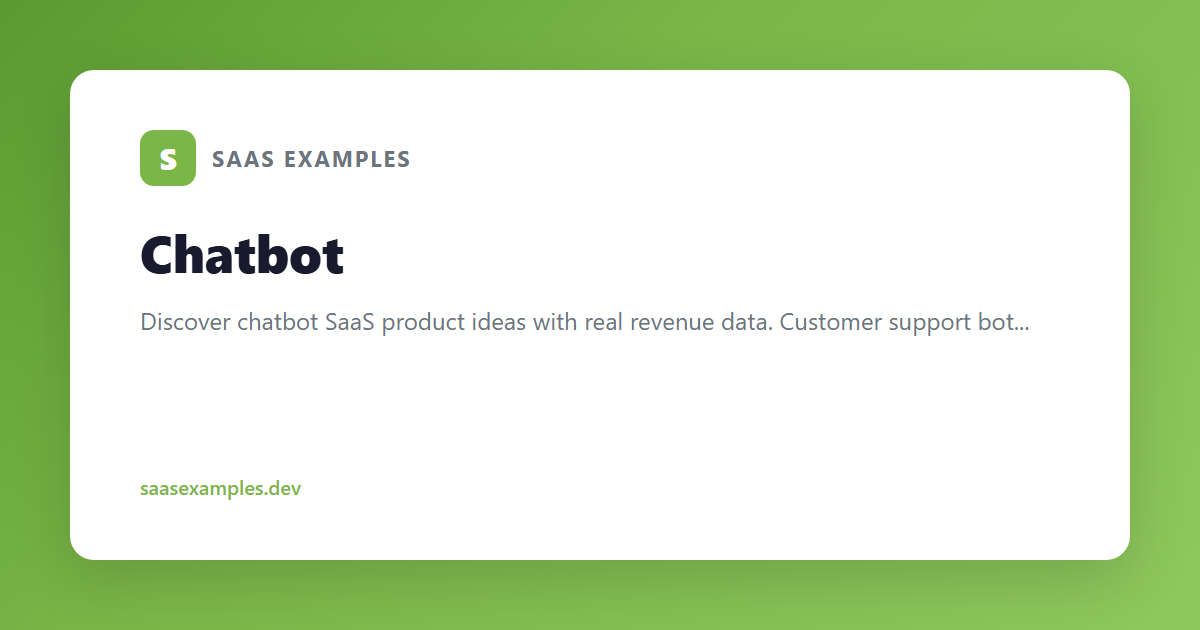 Best Chatbot Micro-SaaS Ideas & Examples (2026)