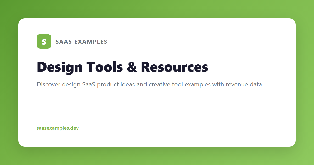 Ideas Examples Best Design Tools & Resources Micro-SaaS Ideas & Examples (2026)