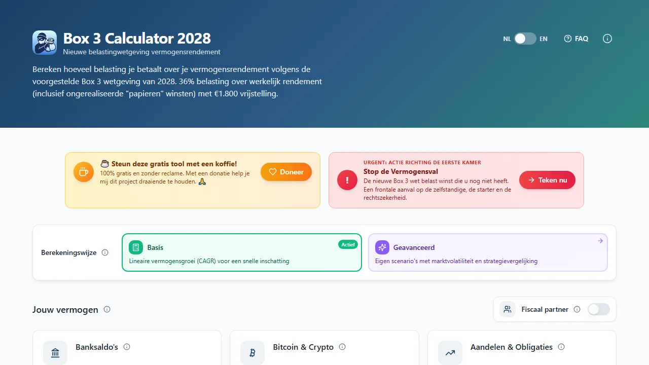 2028box3.nl - Tax Calculator for 2028 screenshot