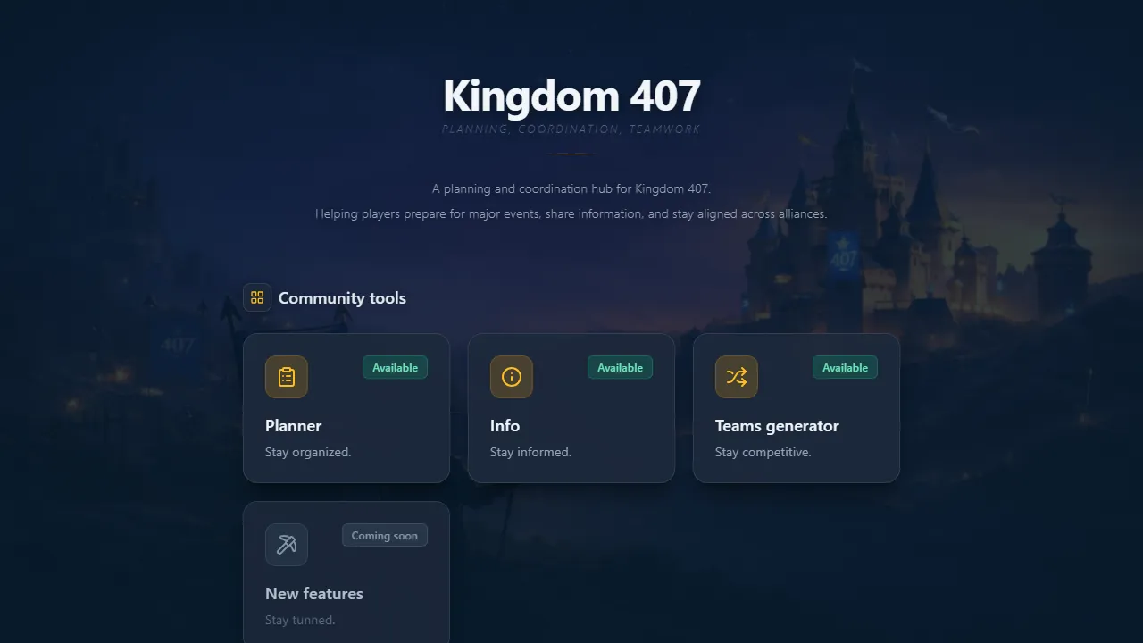 407-planner.vercel.app - KVK Planner and Coordination Hub Online screenshot