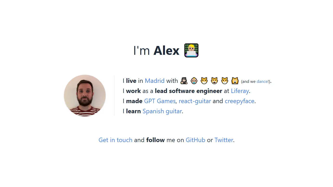 4lejandrito.dev - Software Engineer Open Source Project screenshot
