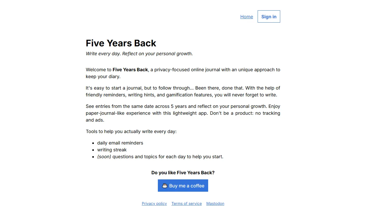 5yearsback.com - Web Archive History Tool Online screenshot