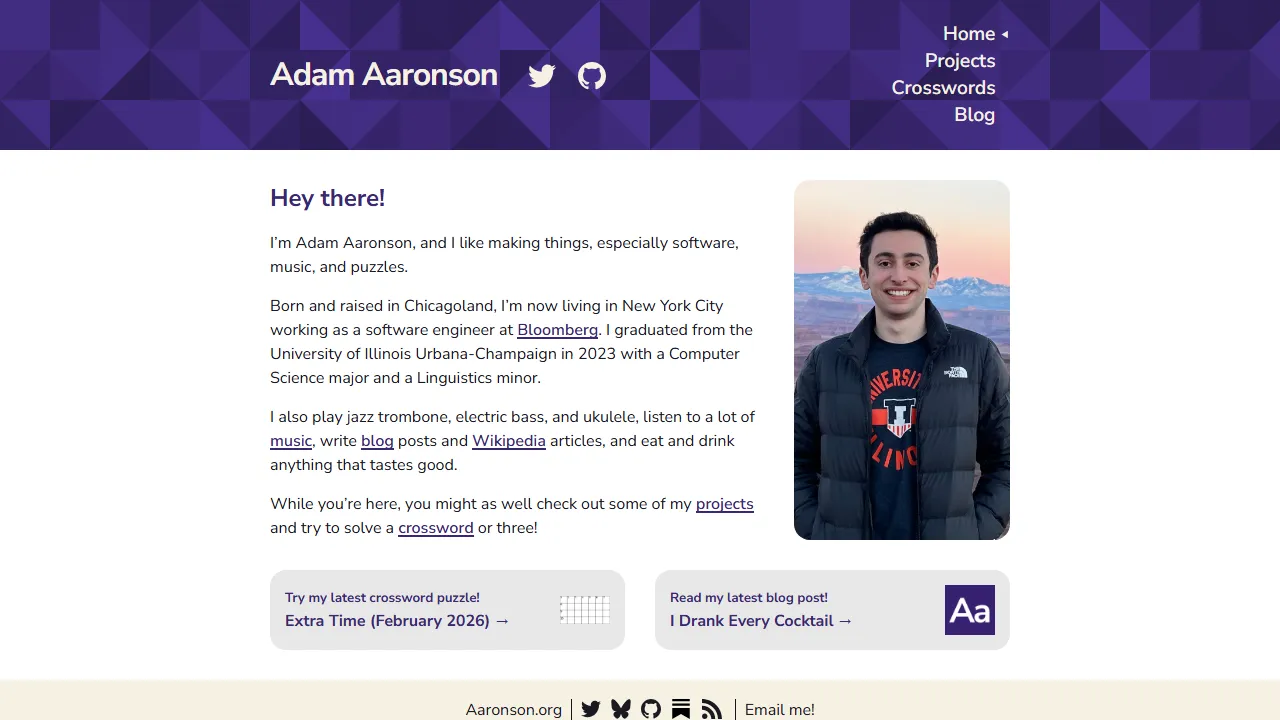 aaronson.org - Word Search Tool and Tip Jar screenshot