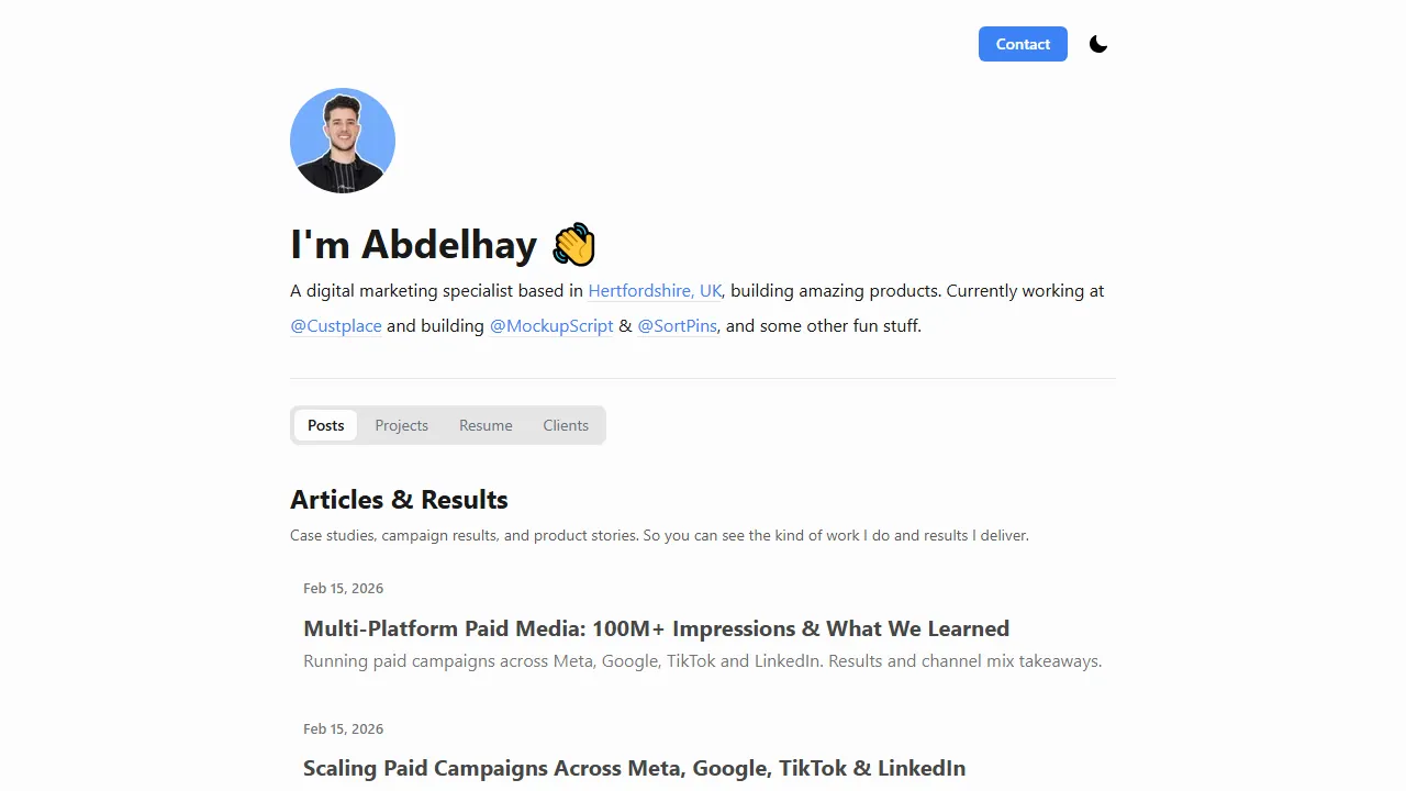 abouchane.com - Free Online Word Count Counter screenshot