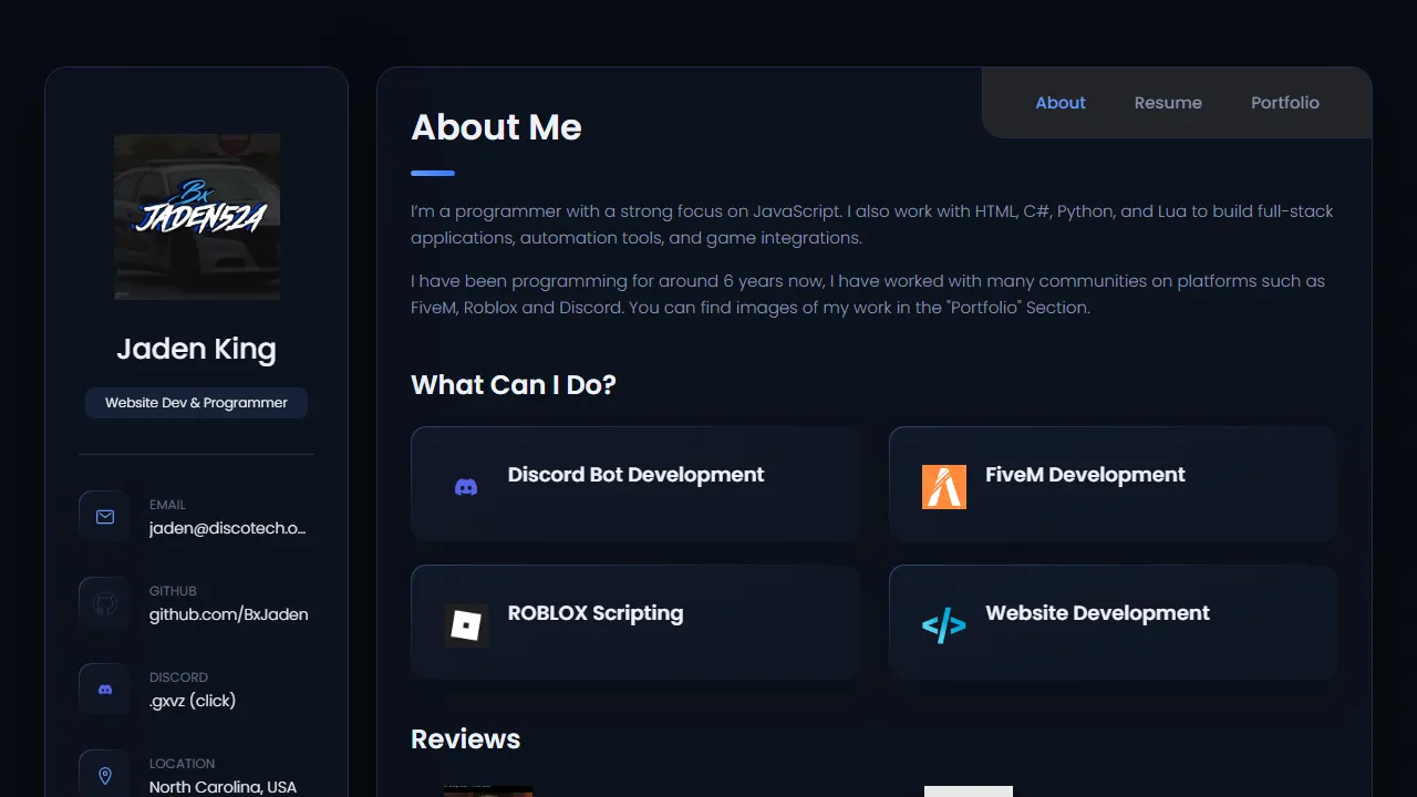about.bxjaden524.xyz - Discord Bot Developer for Hire Services screenshot