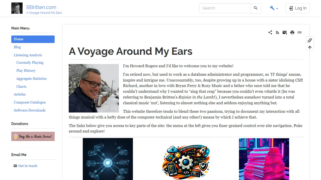 absolutelybaching.com - Classical Music Management Software Program screenshot