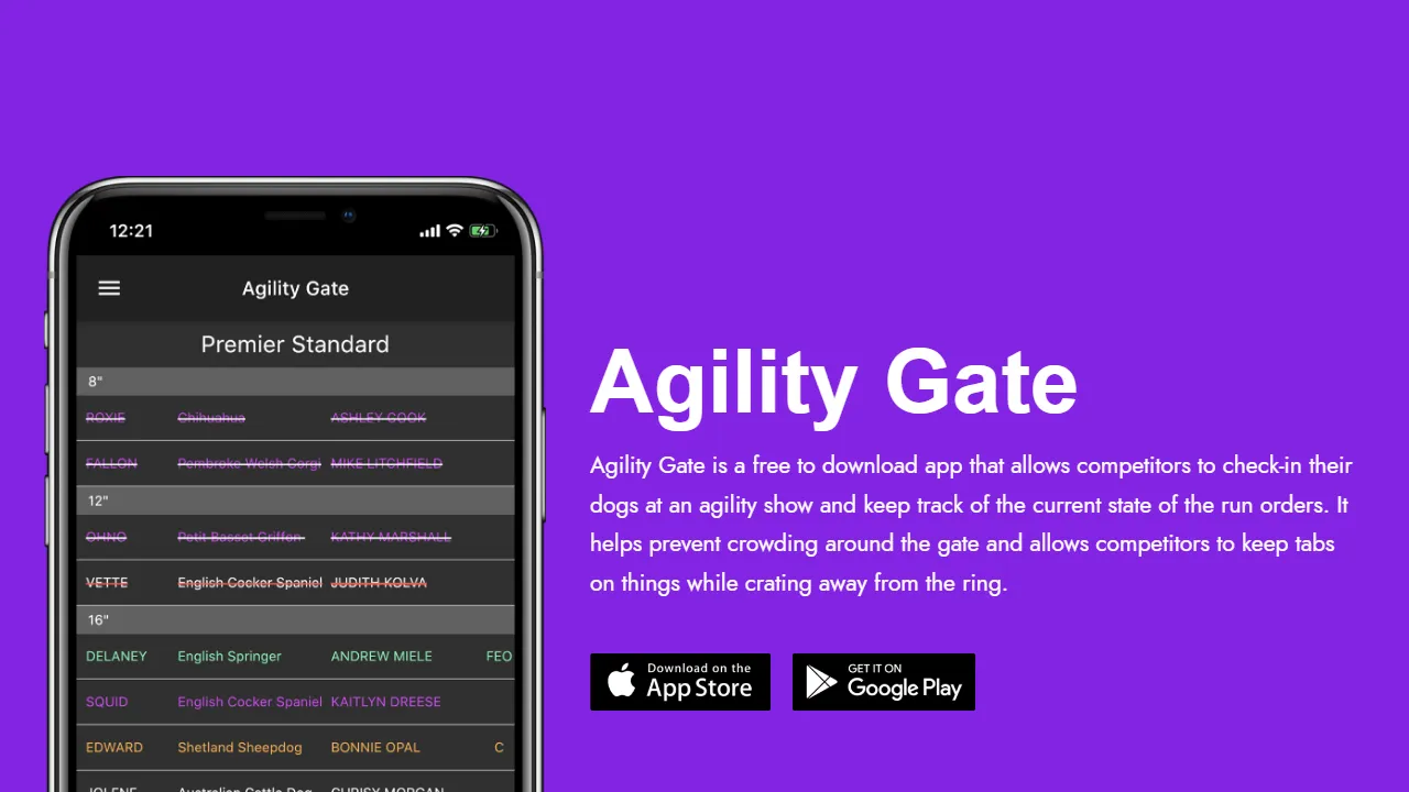agilitygate.com - Dog Agility Training Tools and Resources screenshot