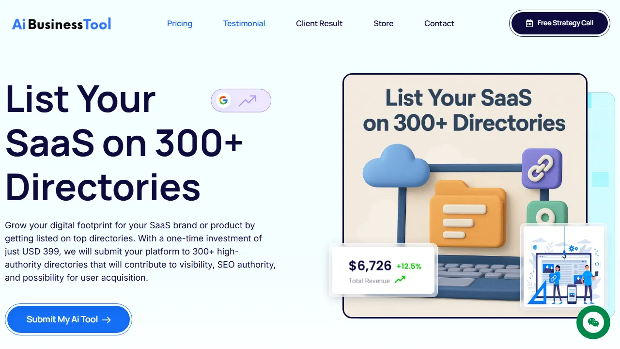 aibusinesstool.com - Largest AI Tools Directory Submission screenshot