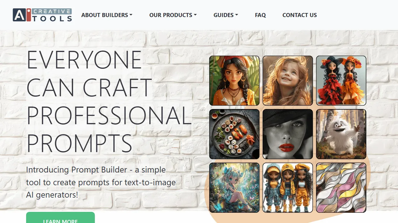 aicreative.tools - AI Prompt Builder for Stunning Images screenshot