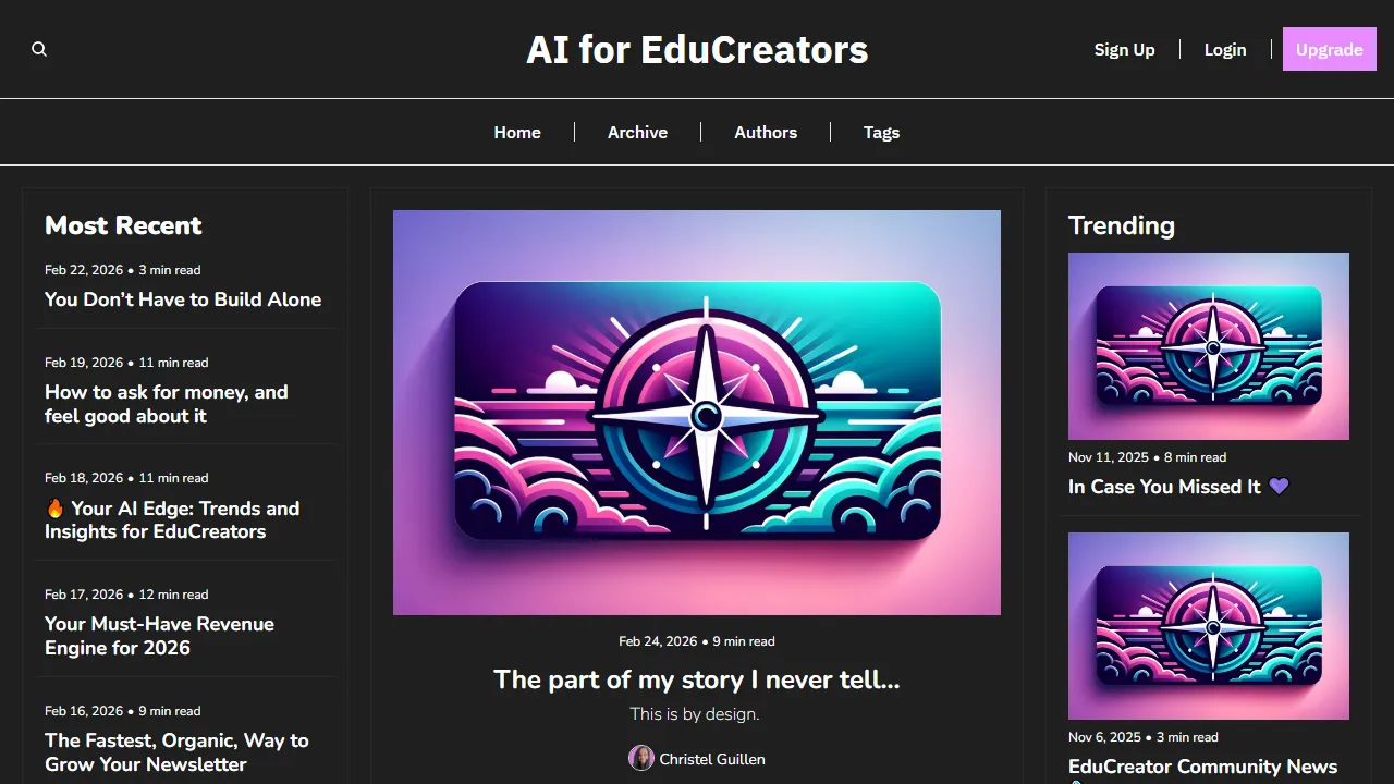 aiforeducreators.com - AI Education Platform for EduCreators Community screenshot