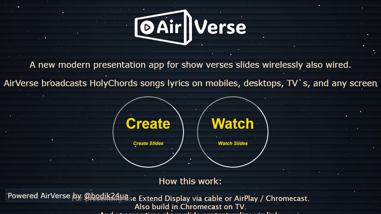 airverse.web.app - Google Slides Presentation App - Theme Integration screenshot