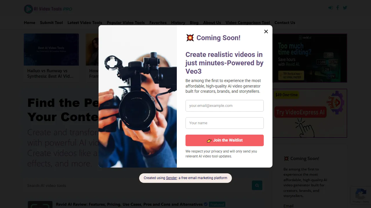 aivideotoolspro.com - Free AI Video Generator Tools Online screenshot