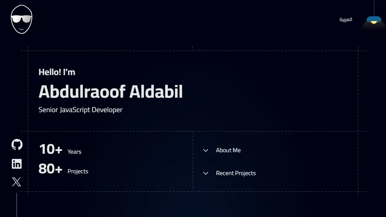 aldabil.me - Web Developer Building Web Services screenshot
