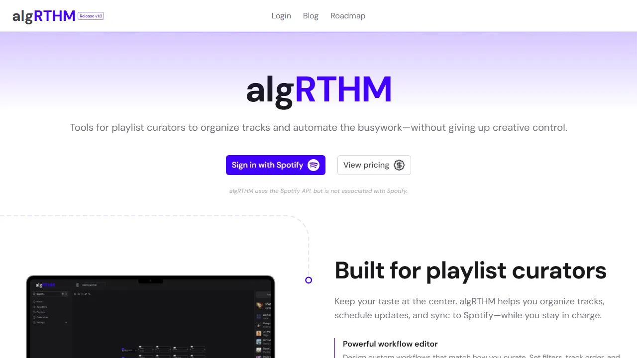 alg.rthm.studio - Algorithmic Music Composition Tool Online screenshot
