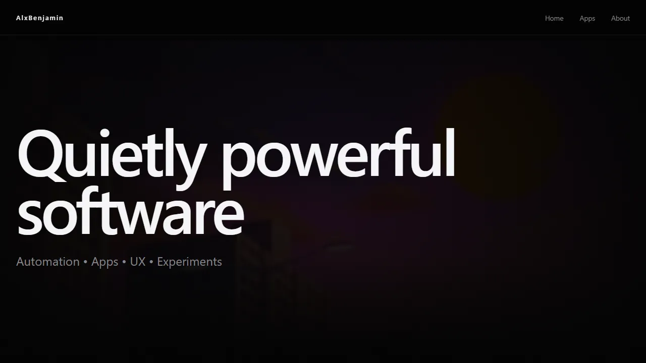 alxbenjamin.com - Directory of Micro-SaaS Projects and Apps screenshot