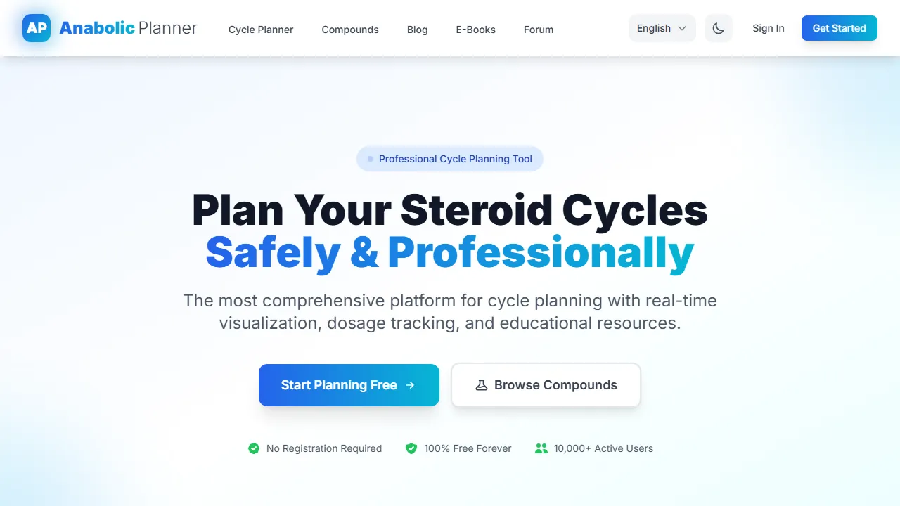 anabolicplanner.com - My Fitness Planner - Workout and Gym screenshot