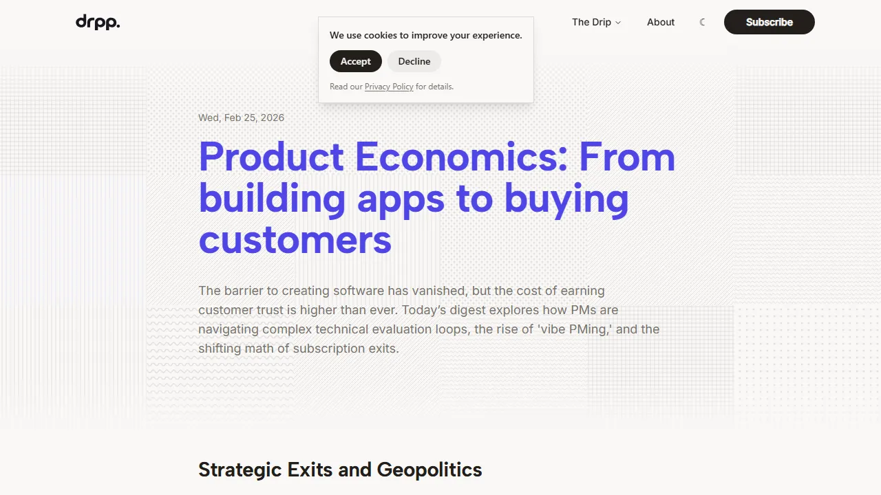 app.drippie.me - AI Article Summarizer for Efficient Content Consumption screenshot