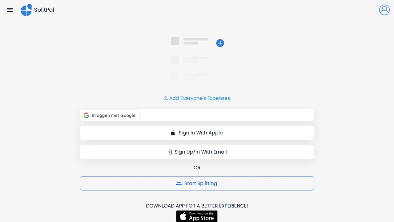 app.splitpal.io - Split Bills Online Calculator For Expenses screenshot