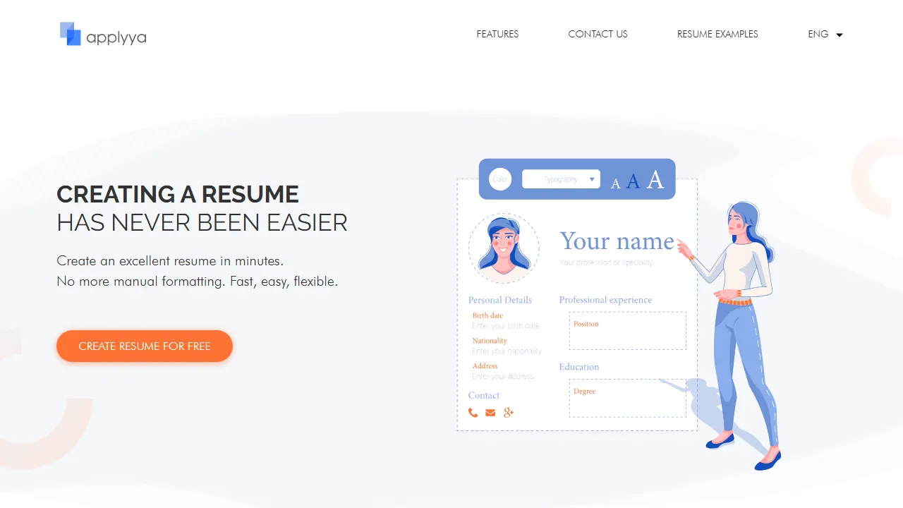 applyya.com - Free ATS Resume Checker for Job Seekers screenshot