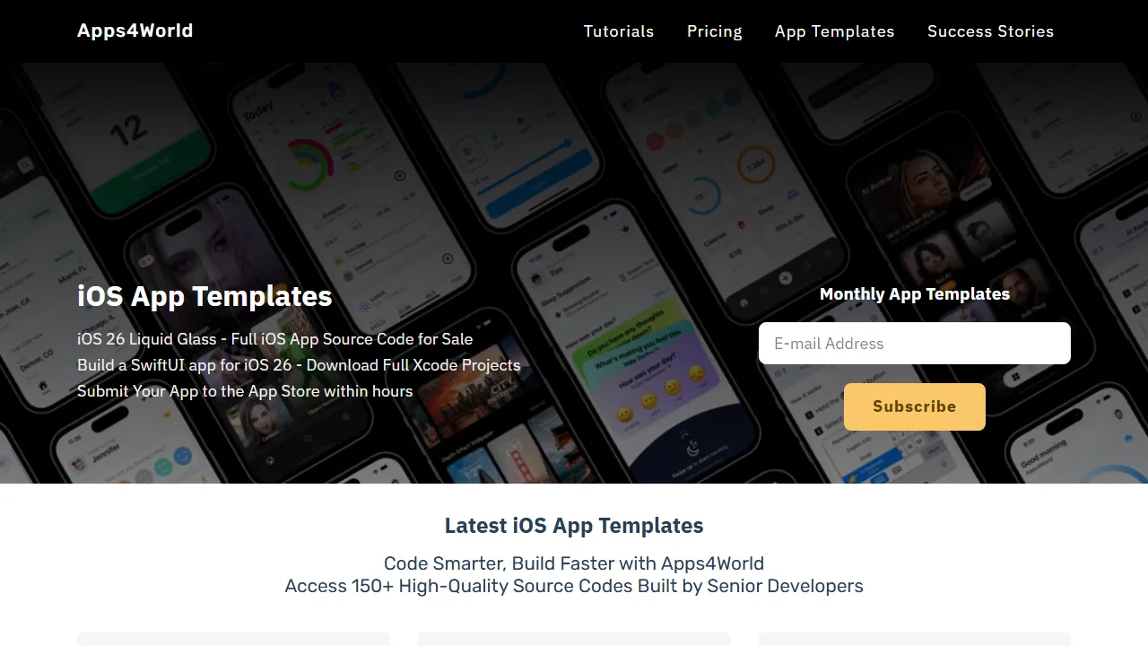 apps4world.com - iOS App Templates Swift Source Code screenshot