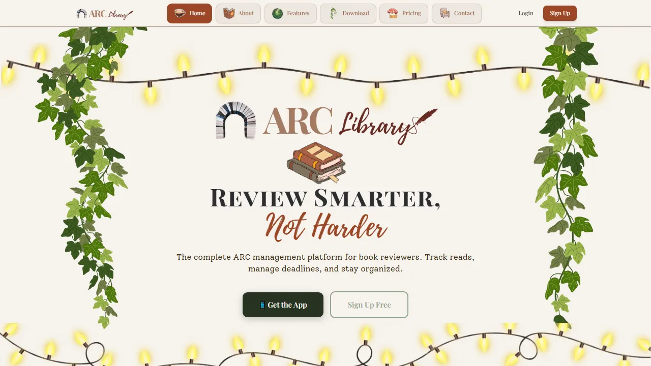 arc-library.com - Book Review Management Tool for ARCs screenshot