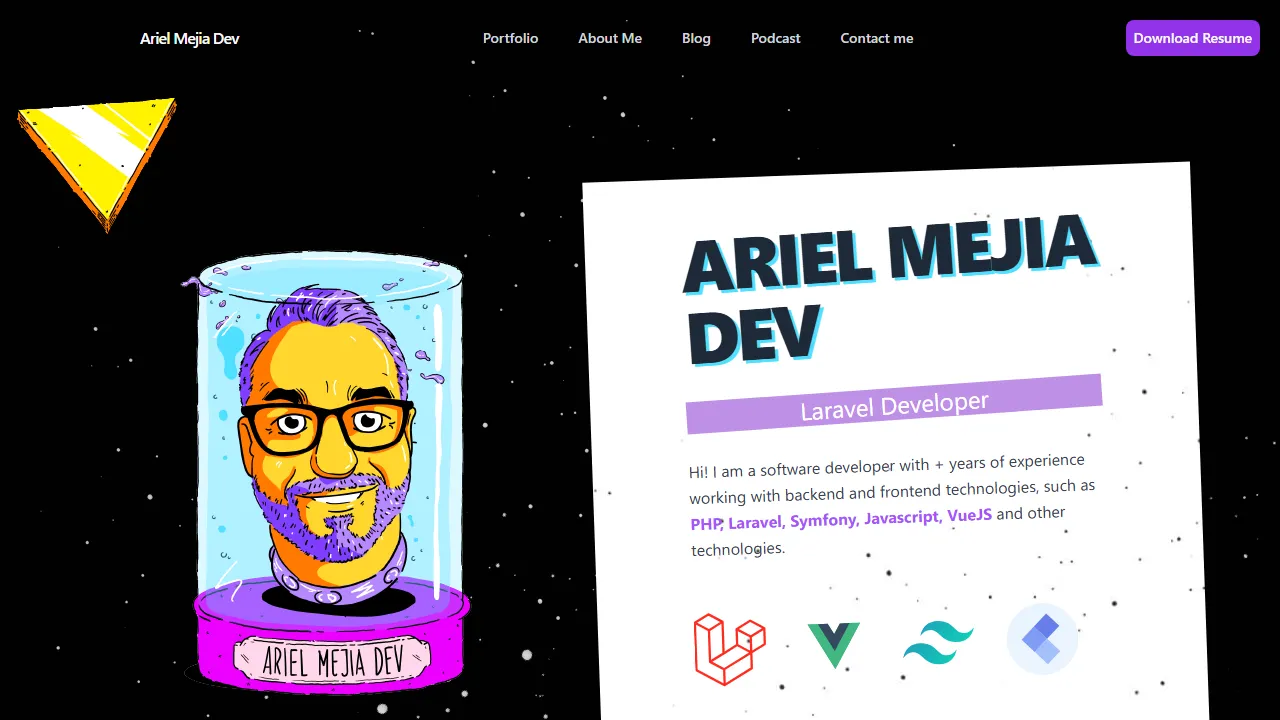 arielmejia.dev - PHP Charting Library for Laravel Applications screenshot