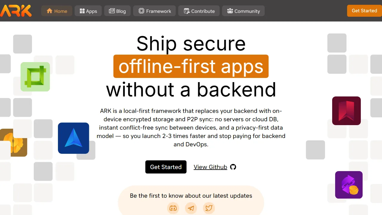 ark-builders.dev - Open Source Coding Projects and Tools screenshot