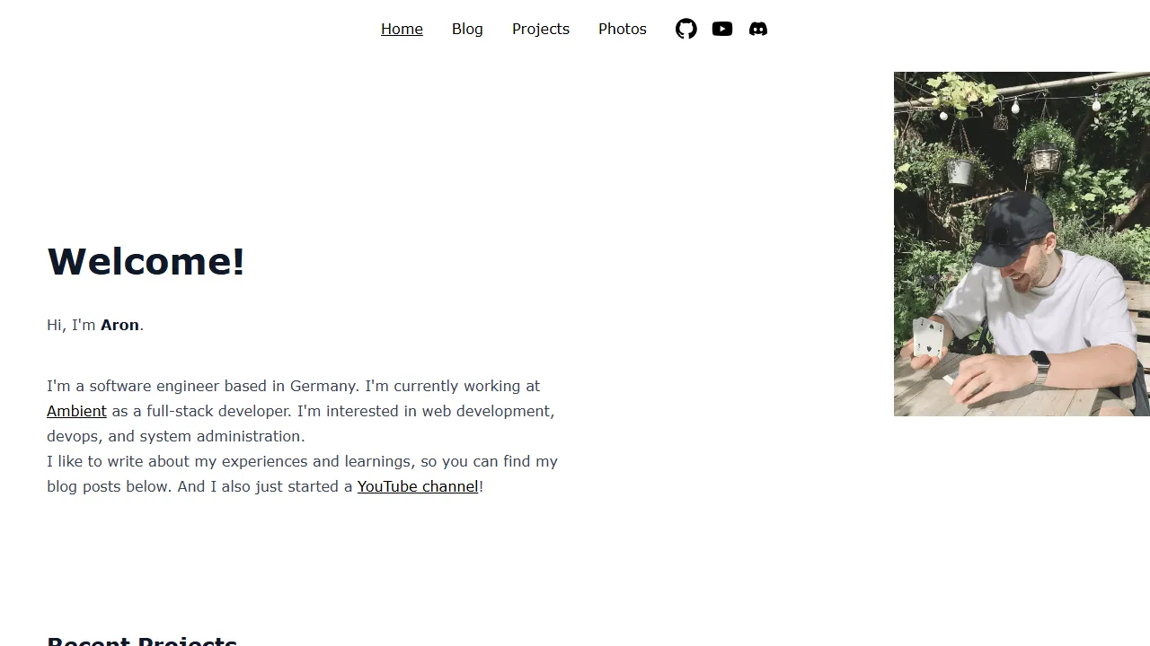 aronschueler.de - Web App Development Help and Solutions screenshot