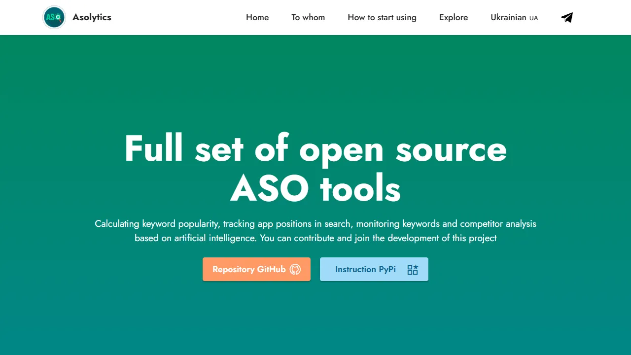 asolytics.app - Open Source Mobile App Analytics Software screenshot