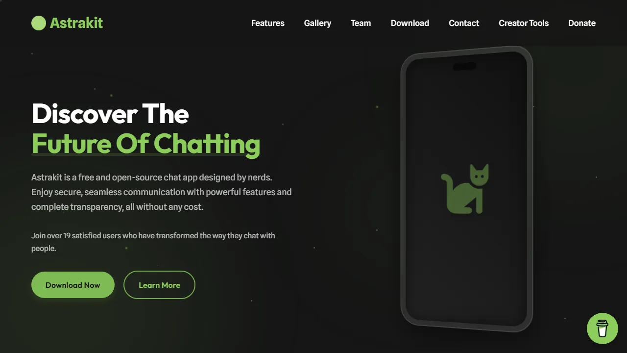 astrakit.cc - Free Open Source Chat Application screenshot