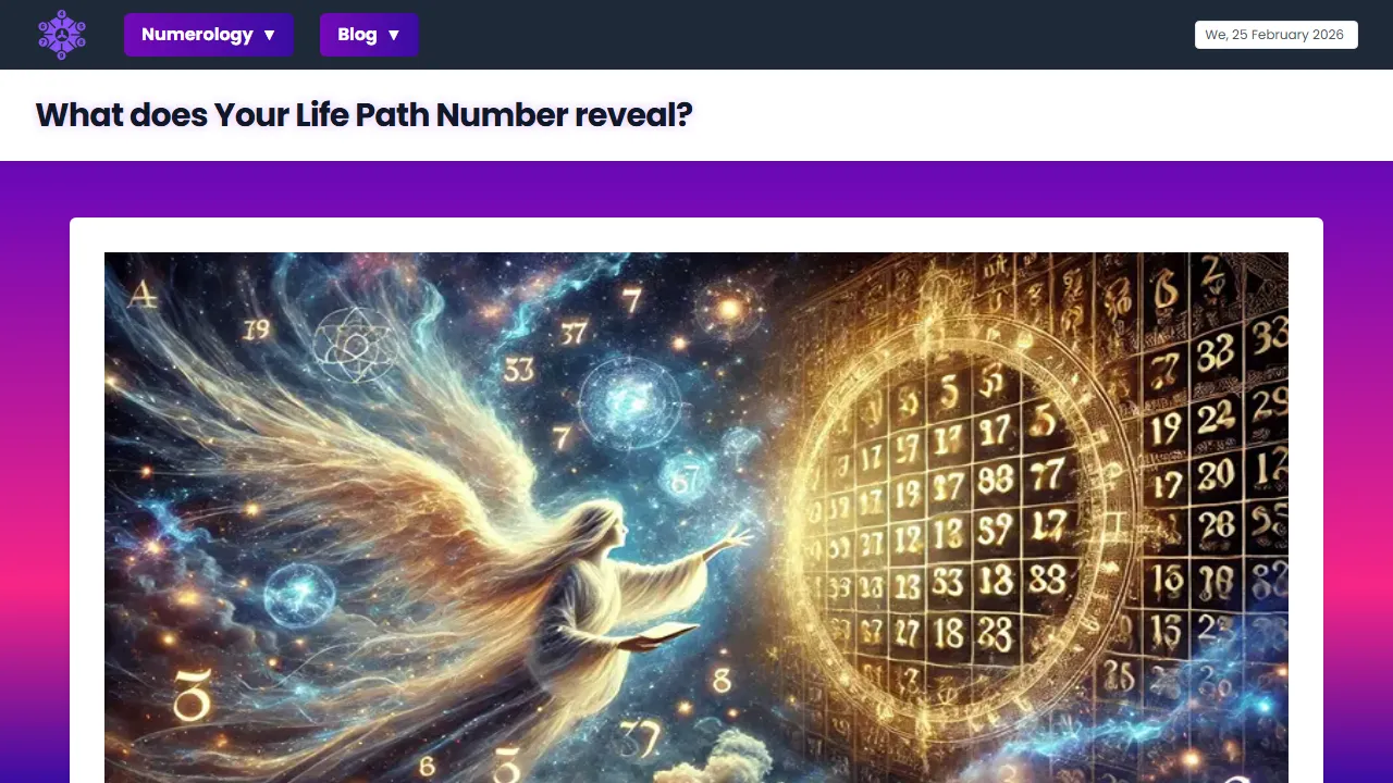 astro-numbers.com - Chaldean Numerology Calculator for Self-Discovery screenshot