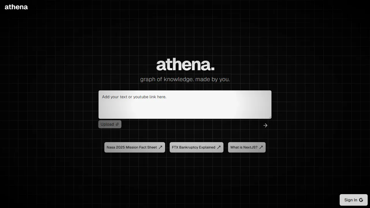 athena-graph.vercel.app - Graph Viz Online - Network Graph Tool screenshot