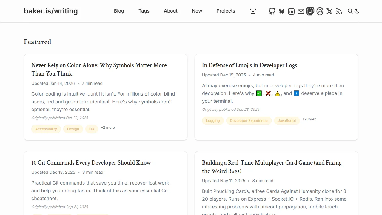 baker.is - Developer's Open Source Tools and Experiments screenshot