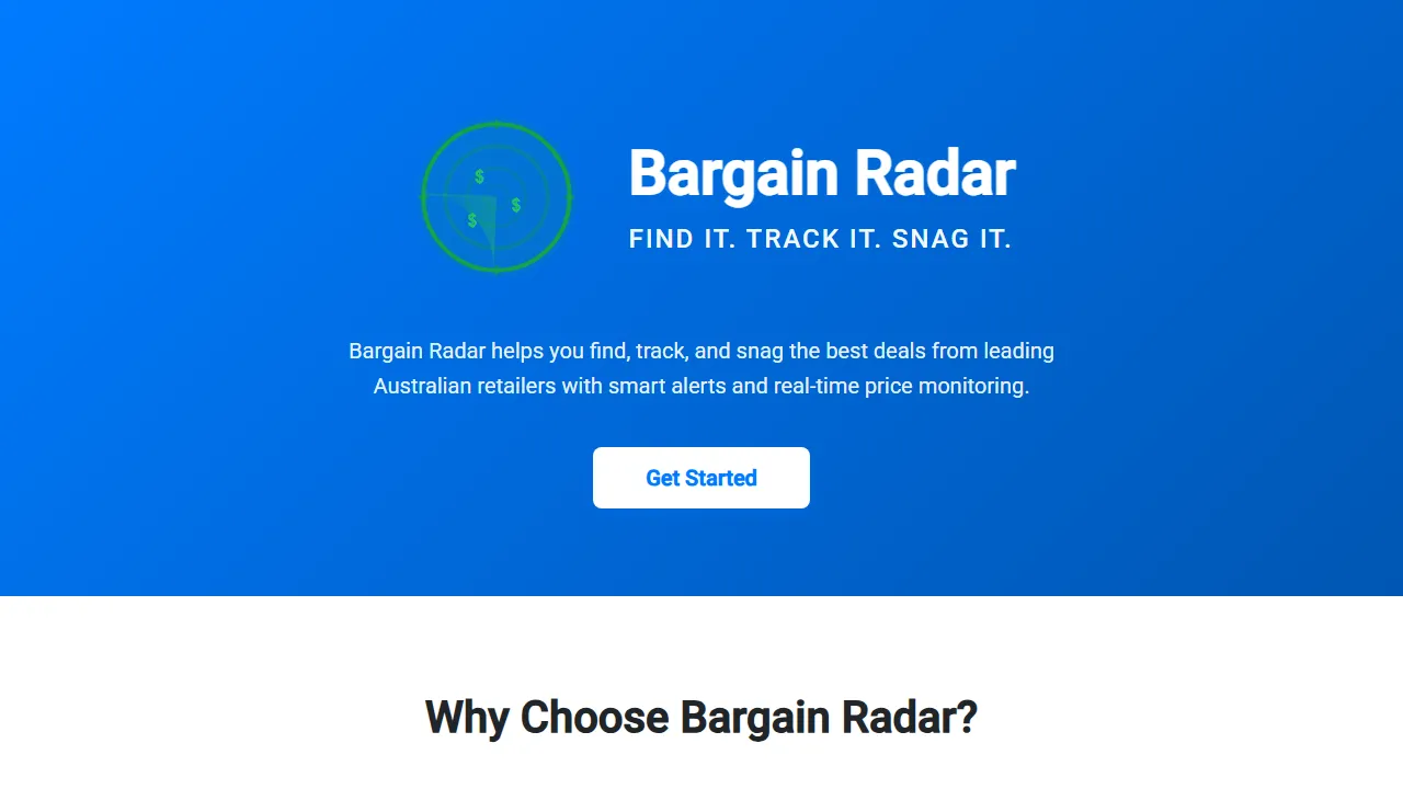 bargainradar.com.au - Amazon Price Tracker for Australian Shoppers screenshot