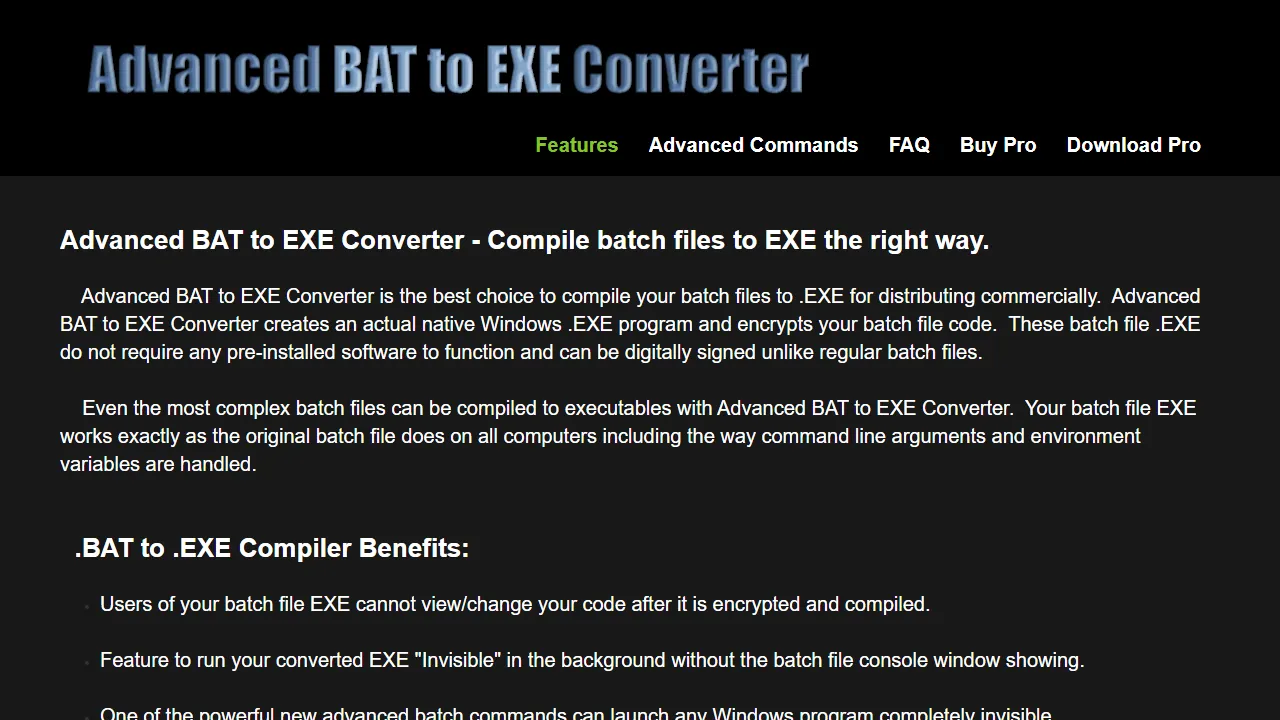 batchcompiler.com - Online Batch Processing Tool for Data ETL screenshot