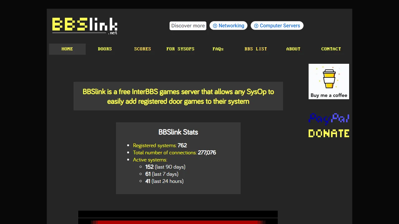bbslink.net - Support System for Online Services screenshot