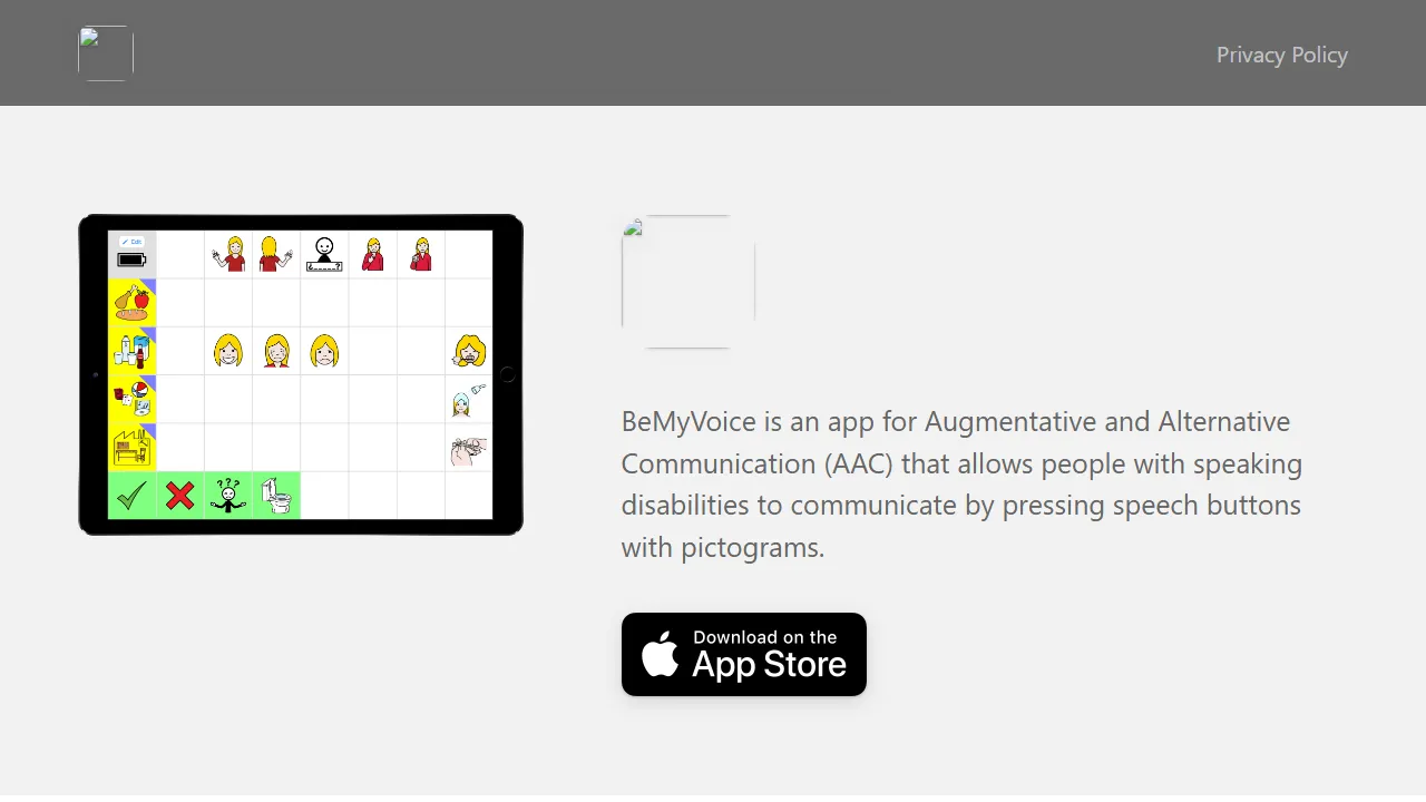 bemyvoice.app - AAC Device for Augmentative Communication screenshot