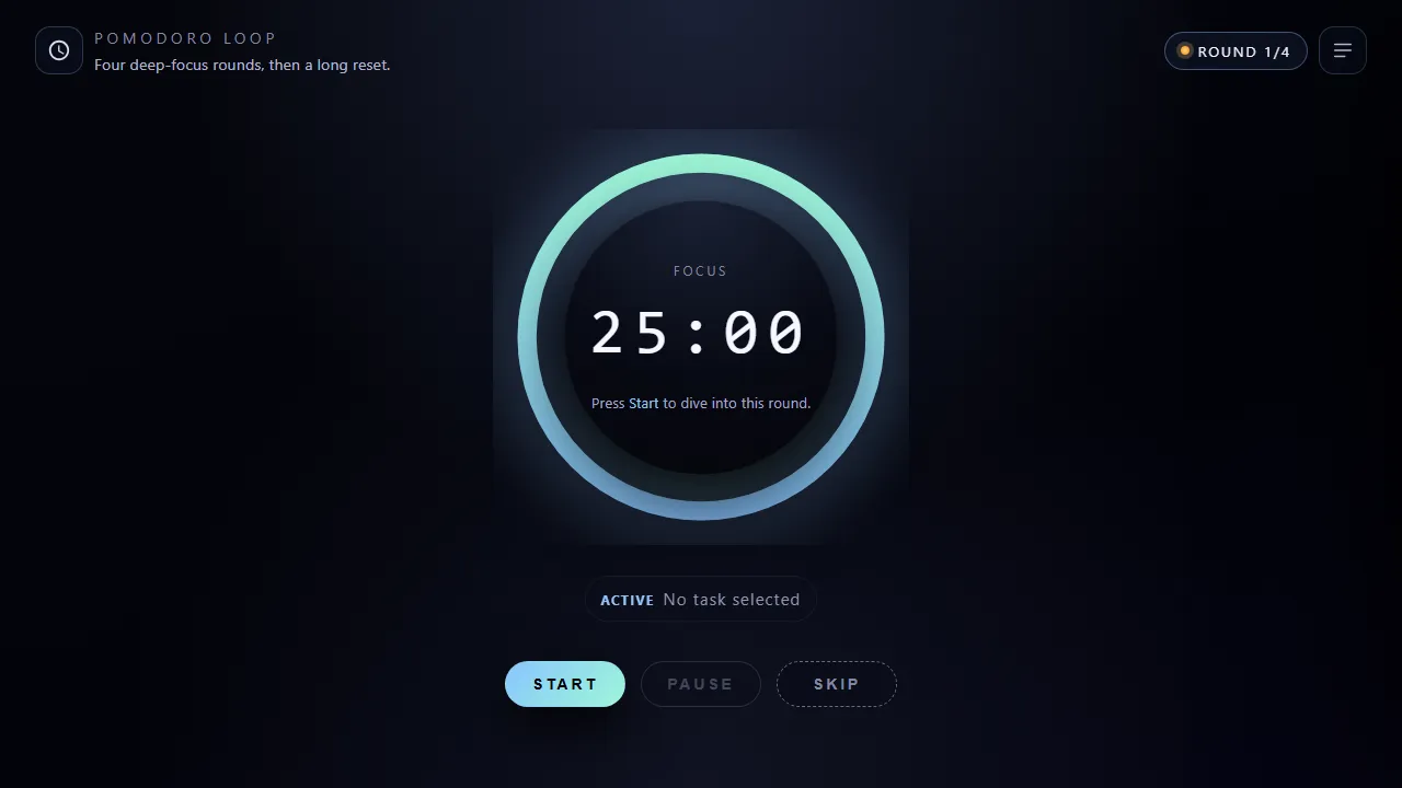 bestpomodorotimer.web.app - Best Pomodoro Timer For Time Management screenshot