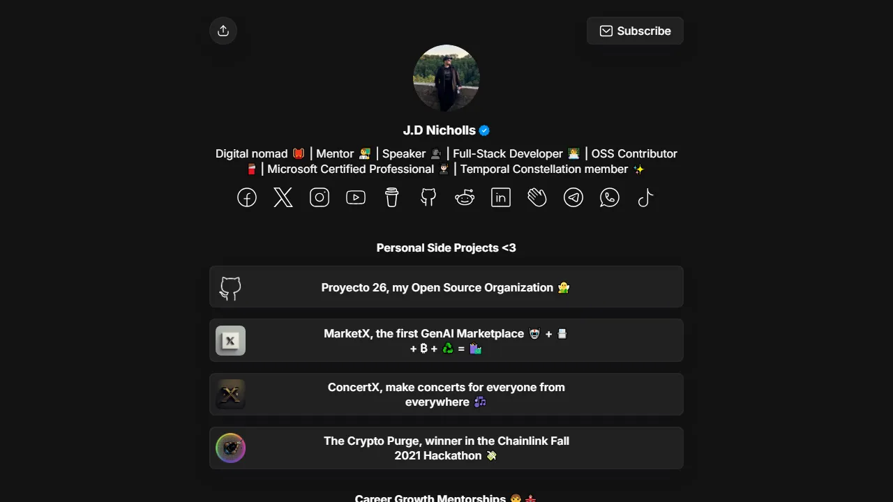 bio.link - Open Source Software for Web and Mobile screenshot