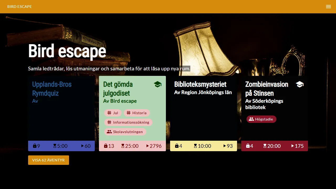 birdescape.com - Free Online Escape Room Builder screenshot