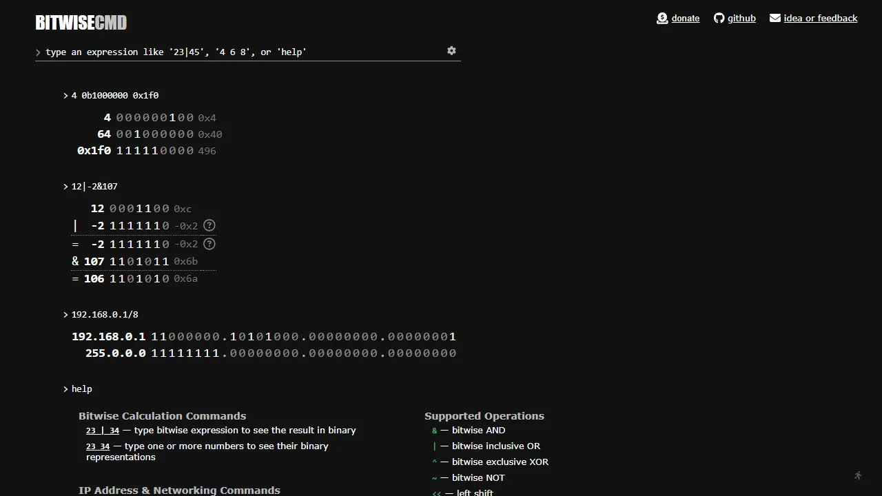bitwisecmd.com - CLI Command Line Tool Interface Download screenshot