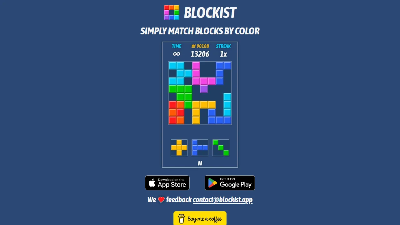 blockist.app - Casual Color Matching Puzzle Game screenshot
