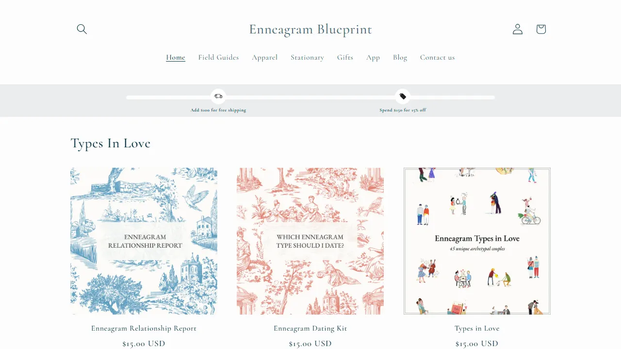 blueprintapp.co - Enneagram User Guide and Personality Test screenshot