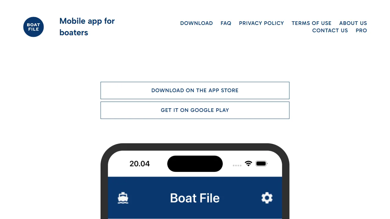 boatfile.com - Mobile Marine Solutions for Boaters Worldwide screenshot