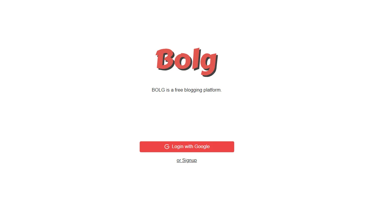 bolg.in - Blogger Web Blog Posting Service Online screenshot
