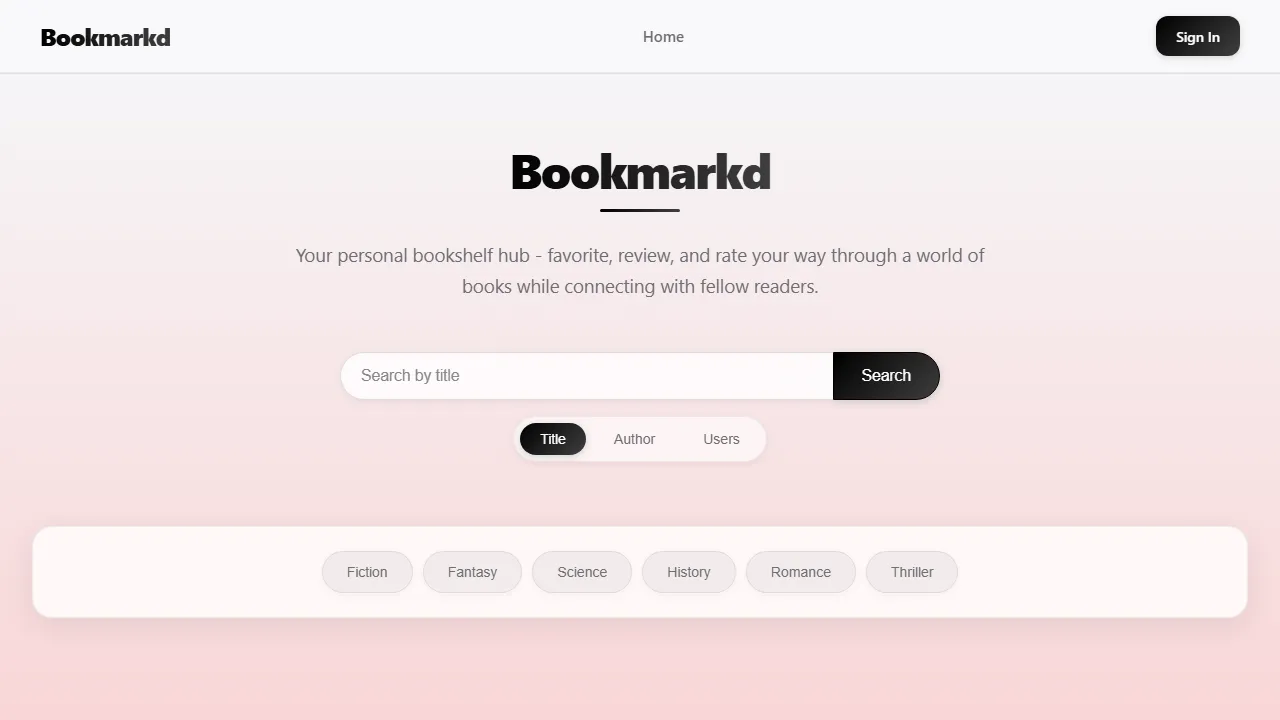 bookmarkd.org - Bookmark Manager To Organize Links screenshot