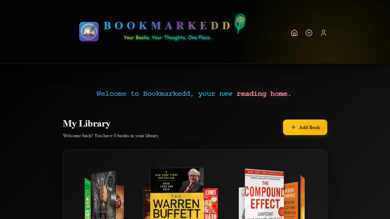 bookmarkedd.netlify.app - Reading Tracker Tool for Book Lovers screenshot