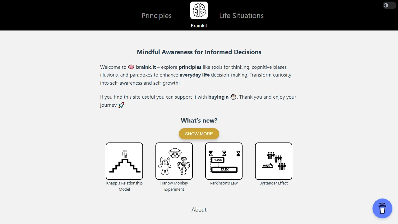braink.it - Mental Model Library for Self-Growth screenshot