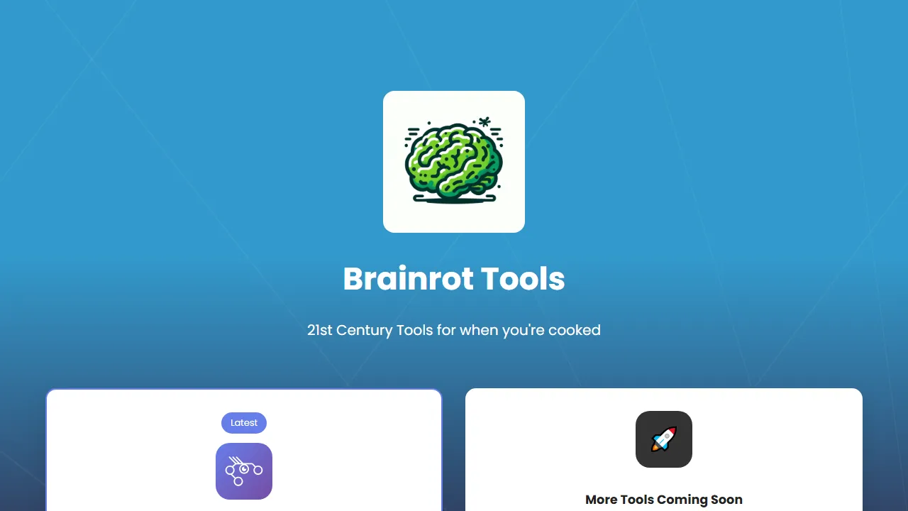 brainrot.tools - Tools for Social Media Content Creation screenshot
