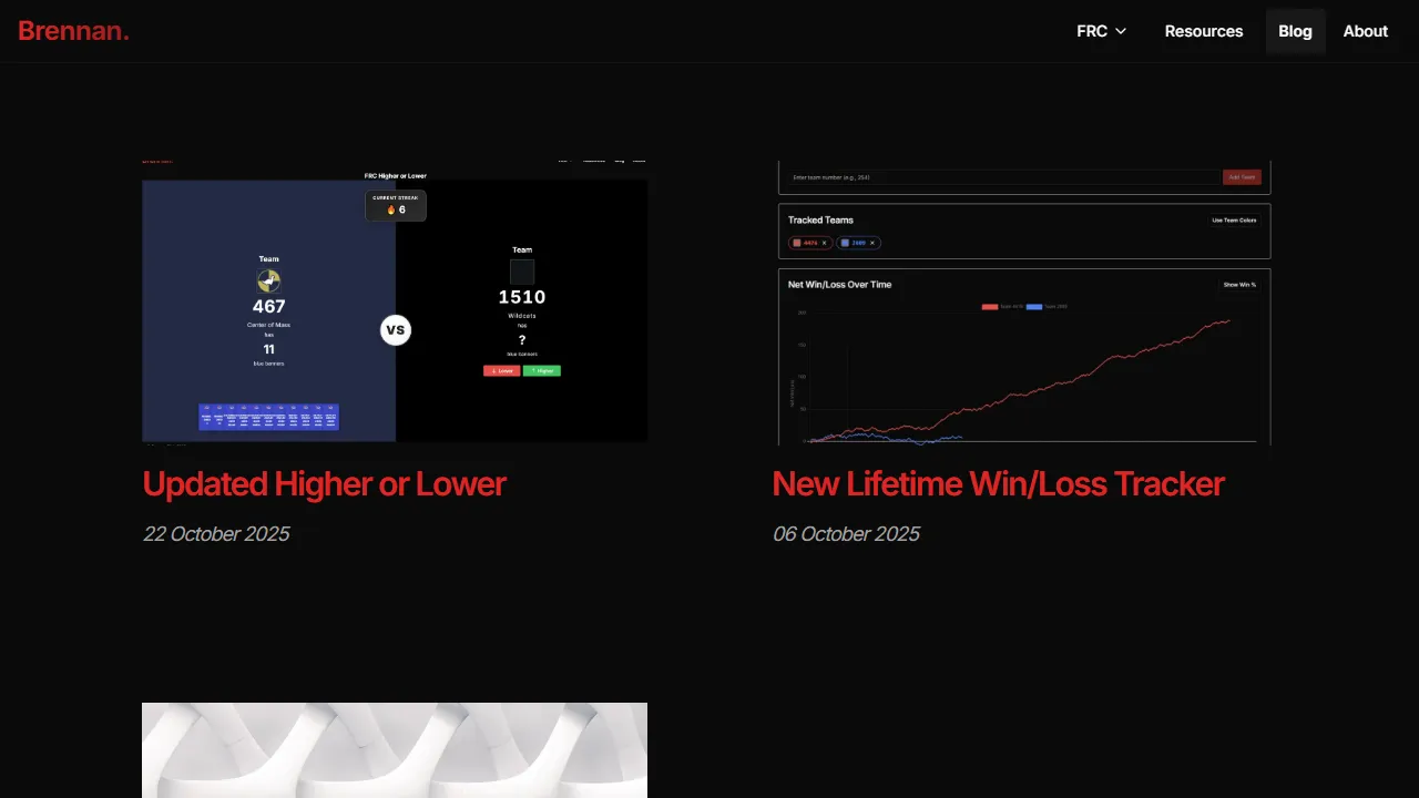brennanbibic.com - Fantasy Draft Runner Bot Hosting Support screenshot